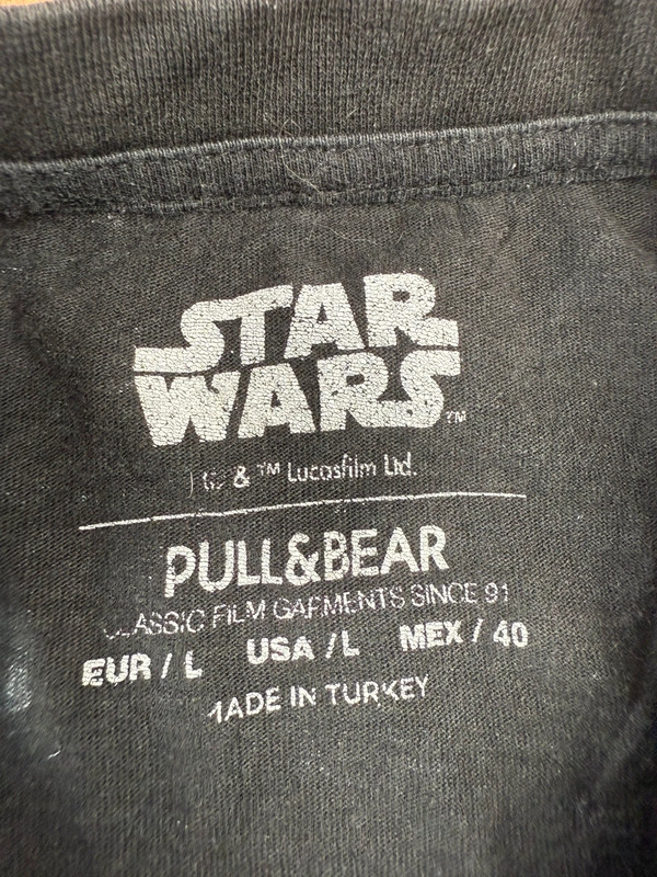 T-shirt Star Wars Villains noir vintage – Pull&Bear – Taille L