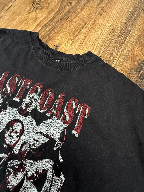 T-shirt oversize noir XXL Eastcoast style vintage rap US