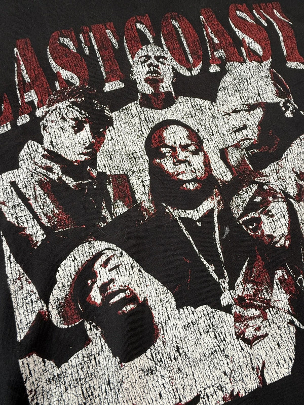T-shirt oversize noir XXL Eastcoast style vintage rap US