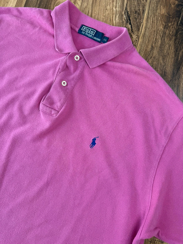 Polo Ralph Lauren rose homme XL – 100% coton