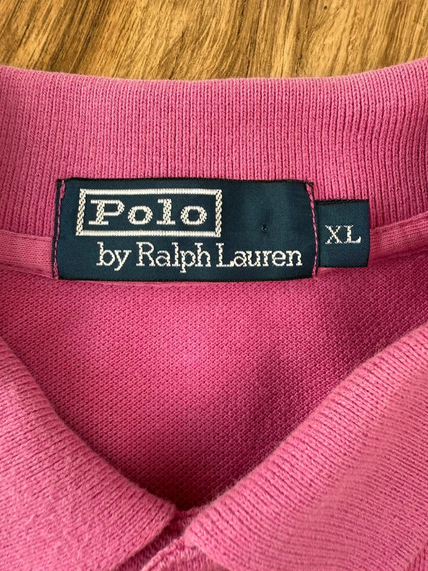 Polo Ralph Lauren rose homme XL – 100% coton