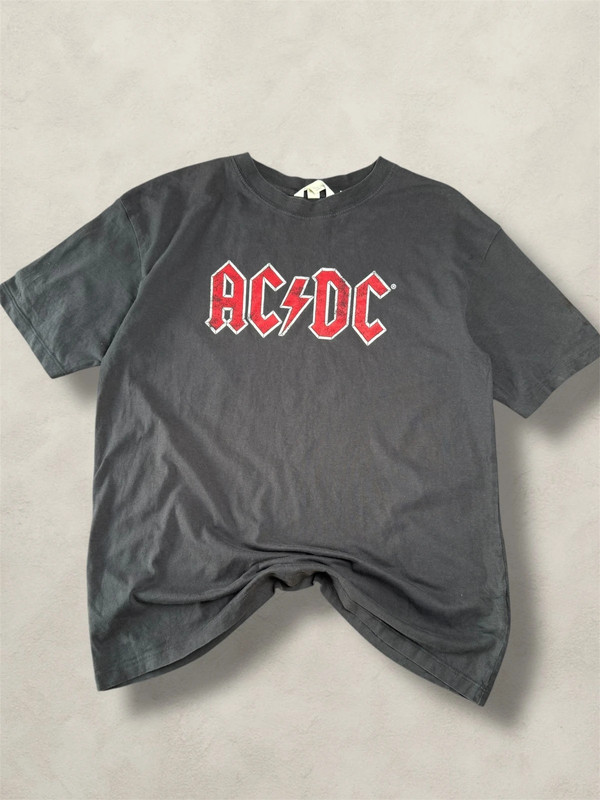 T-shirt AC/DC Back in Black World Tour 1980/81 - H&M - Taille S