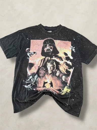 [193] T-shirt Star Wars Villains noir vintage – Pull&Bear – Taille L